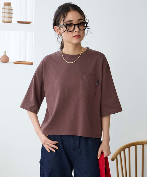日本直送The Craft Crew Oversized Cropped Pocket Tee