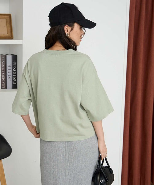 日本直送The Craft Crew Oversized Cropped Pocket Tee