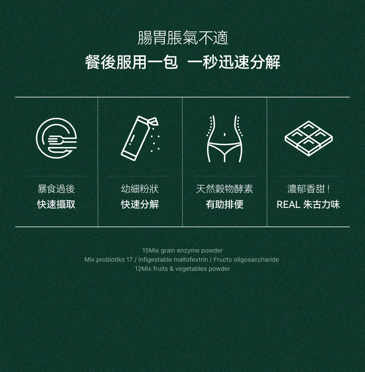 【一口價$185起/盒】GLAM.D 極速分解酵素 3g (1盒30包) 4款口味 - HLY & CHOCCICO