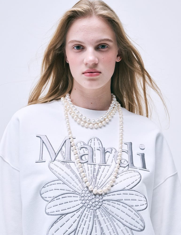 Mardi Sweatshirt Flowermardi Needlework - HLY & CHOCCICO
