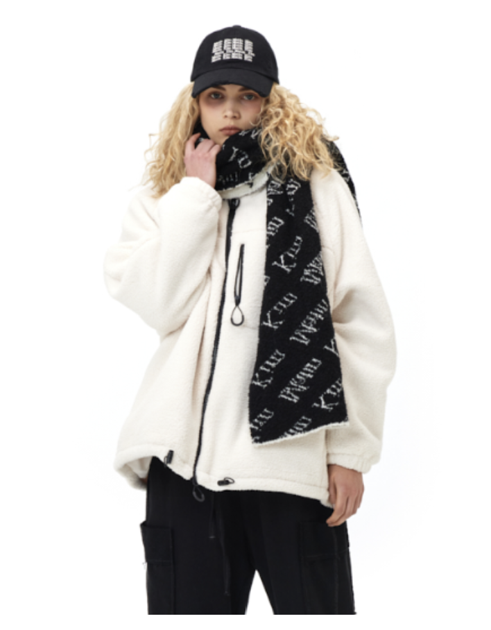 MATIN KIM FLEECE ZIP UP Jacket - HLY & CHOCCICO