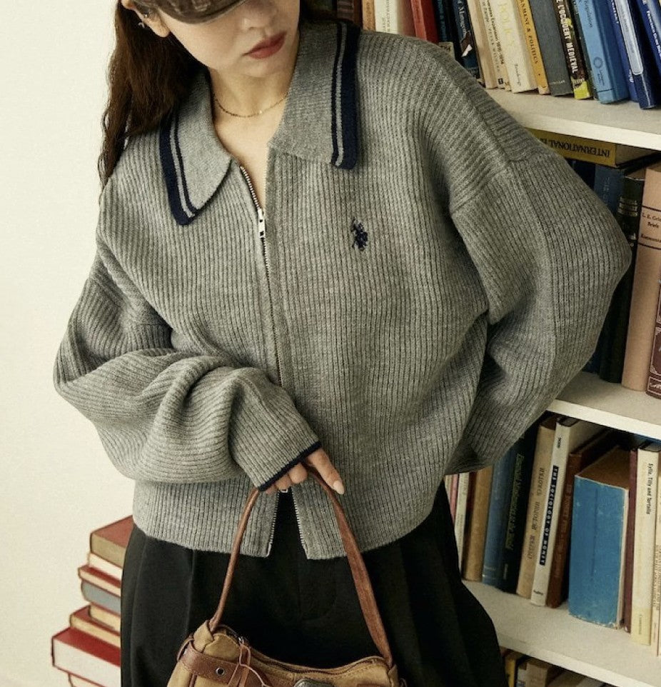 日本直送 限量版 F'S X U.S. POLO ASSN Collar Line Driver's Knit - HLY & CHOCCICO