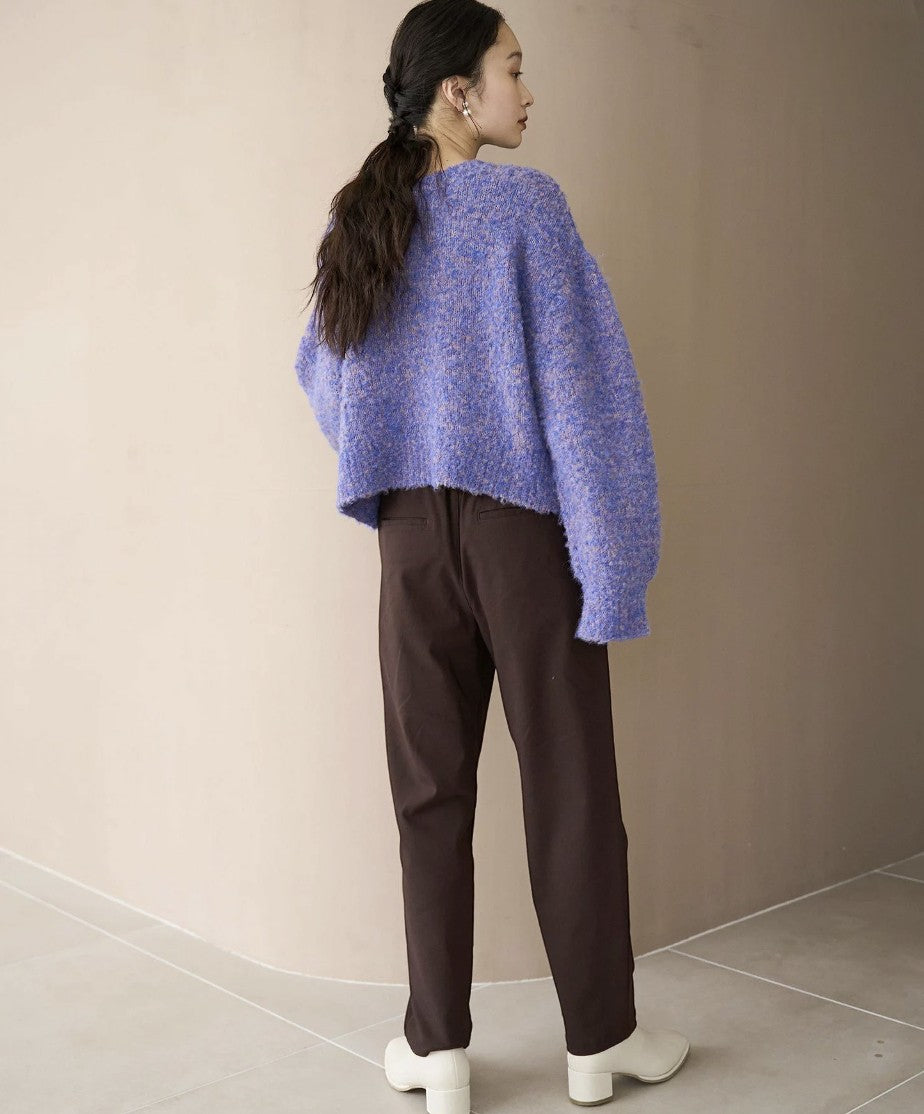 日本直送 Boucle 2-Way Mixed Knit Cardigan - HLY & CHOCCICO