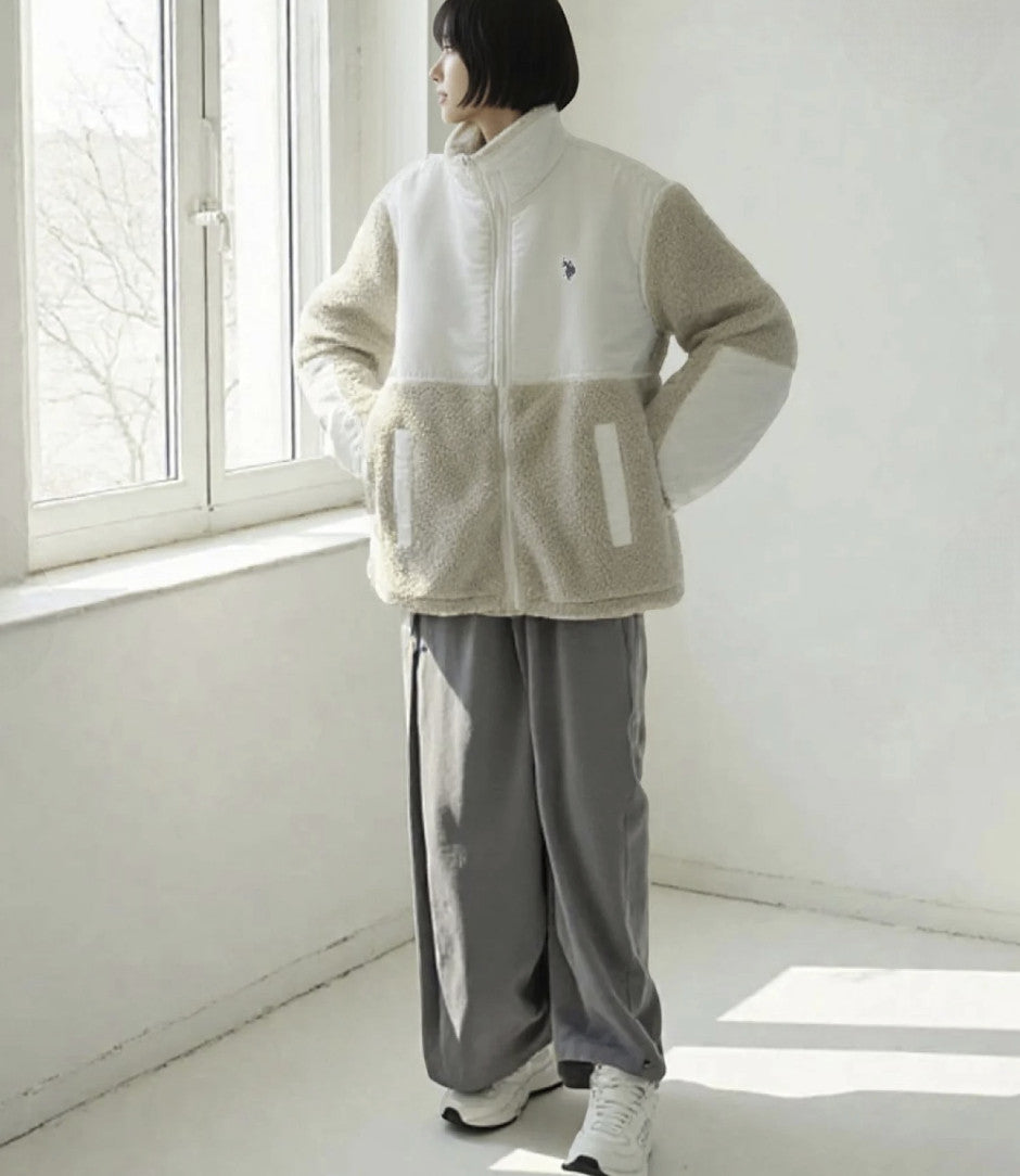 日本直送 U.S. POLO ASSN Boa Fleece Jacket - HLY & CHOCCICO