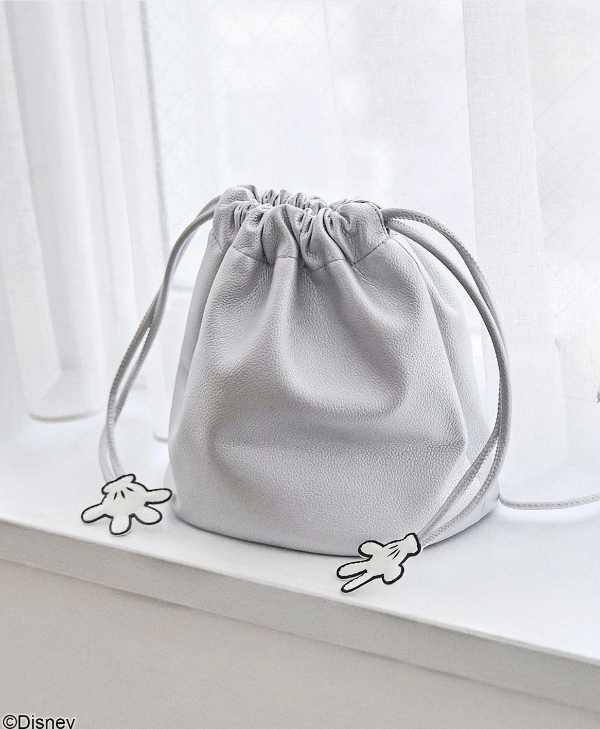 日本直送MICKEY Leather-Like Drawstring Bag - HLY & CHOCCICO