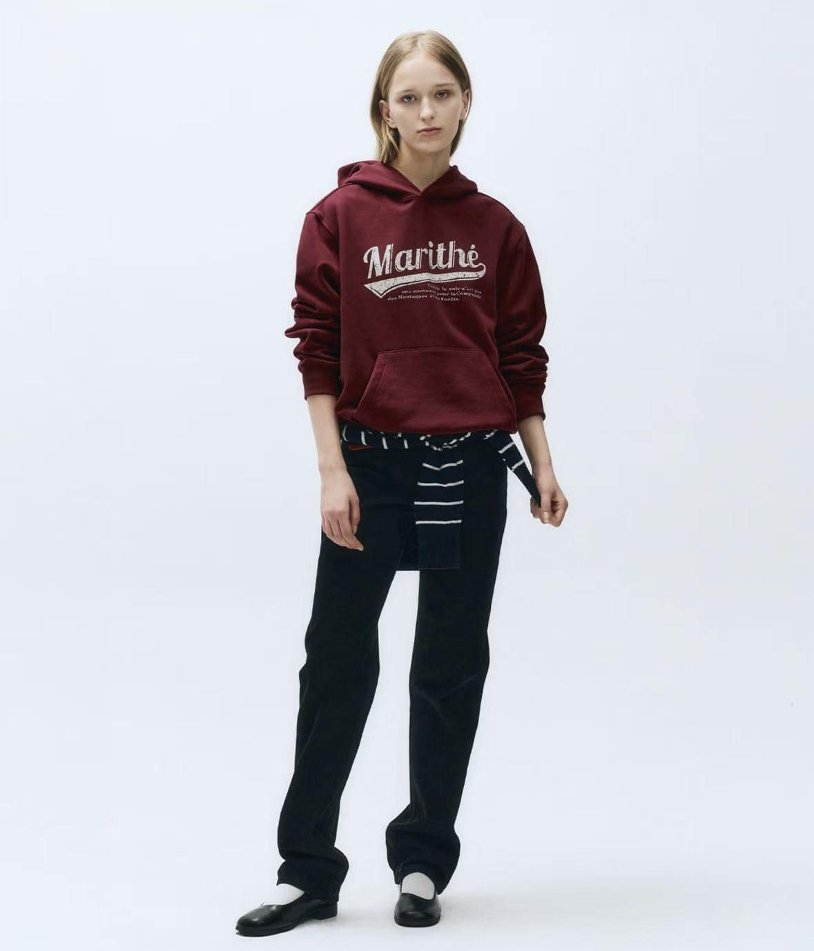 Marithe Vintage Baseball Hoodie - HLY & CHOCCICO