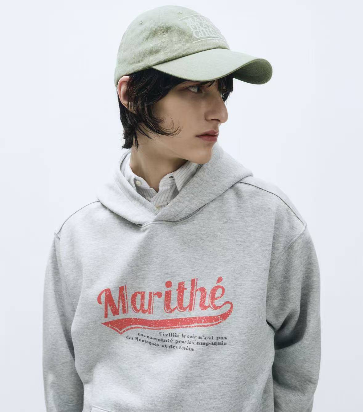 Marithe Vintage Baseball Hoodie - HLY & CHOCCICO