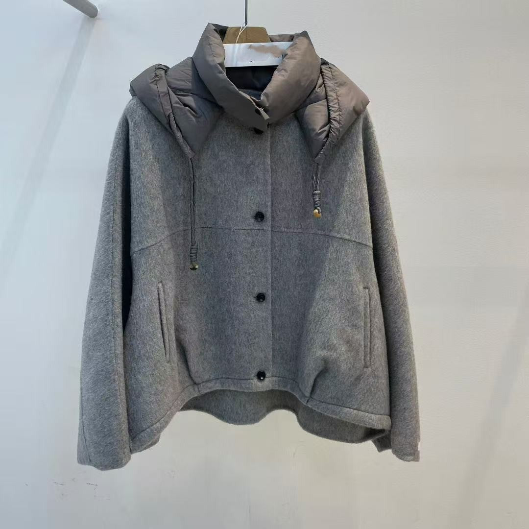 韓國直送Hand Made Alpaca Hoodie Jacket - HLY & CHOCCICO