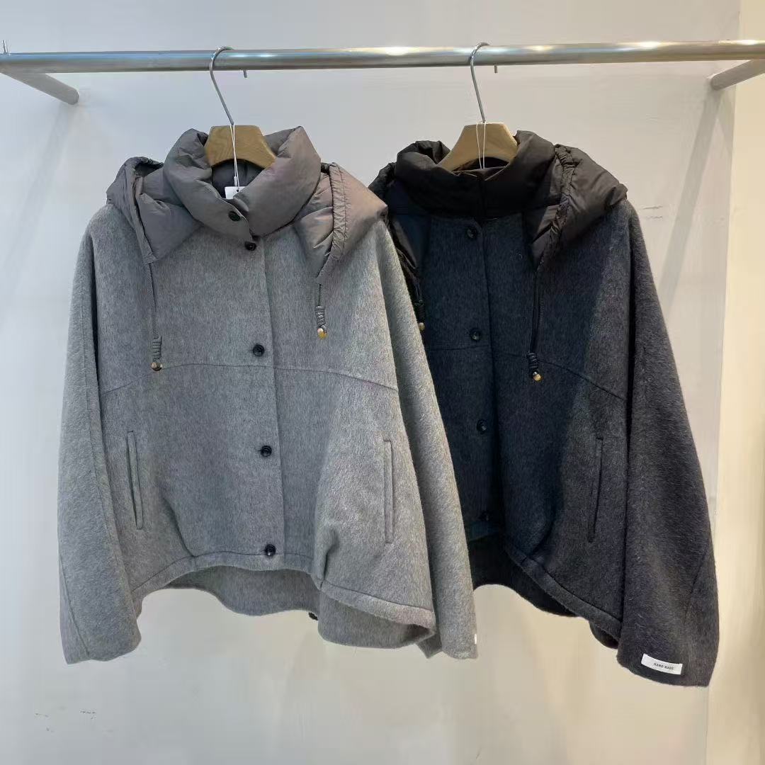 韓國直送Hand Made Alpaca Hoodie Jacket - HLY & CHOCCICO
