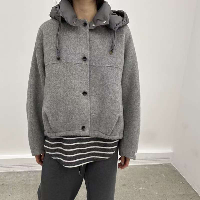 韓國直送Hand Made Alpaca Hoodie Jacket - HLY & CHOCCICO