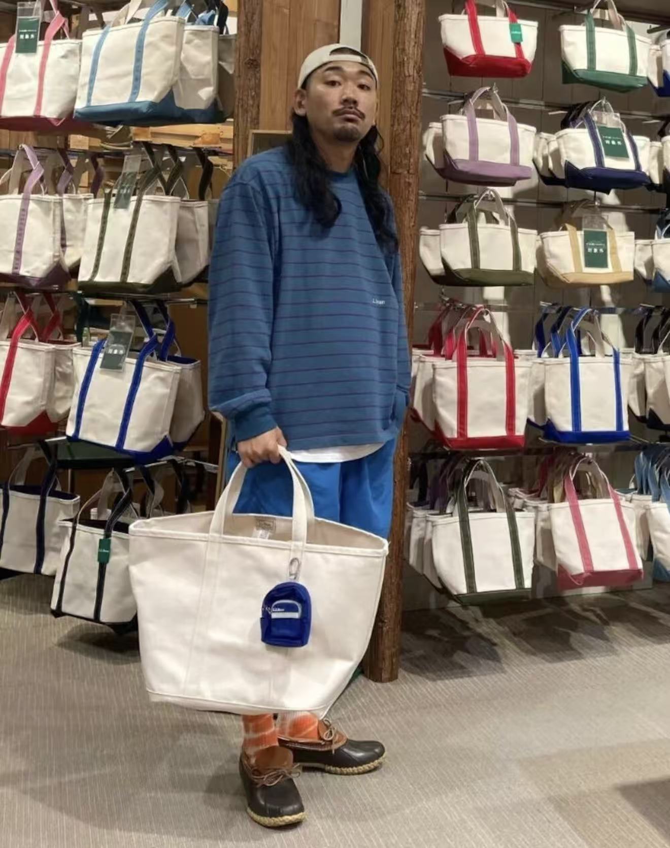 L.L Bean Union Long Sleeve Stripe Tee