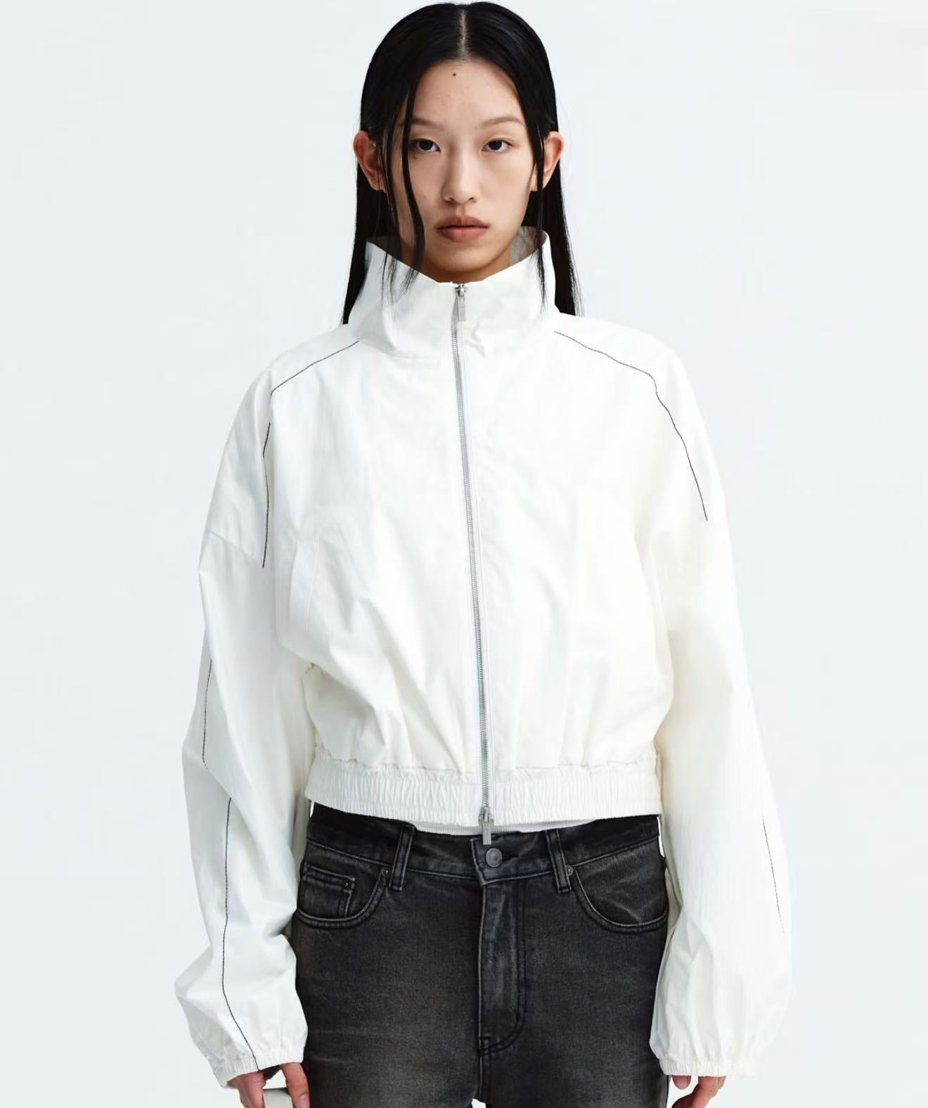 MATIN KIM MATIN COATING CROP BLOUSON