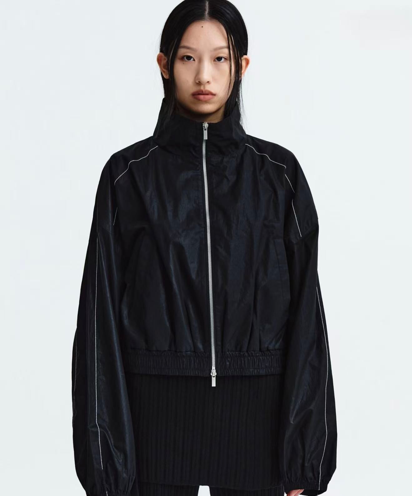 MATIN KIM MATIN COATING CROP BLOUSON