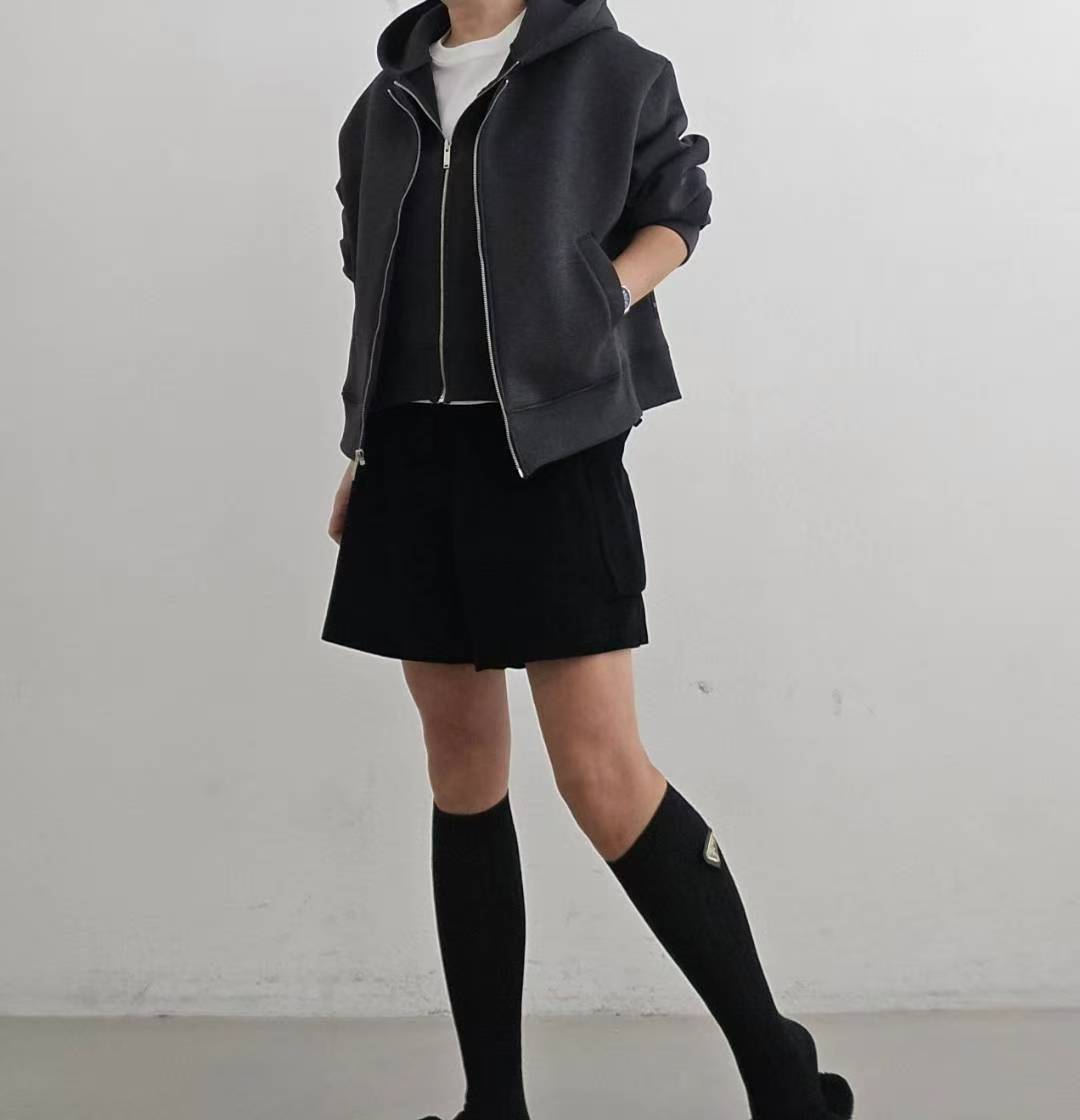 韓國直送 Double Hooded Jacket - HLY & CHOCCICO