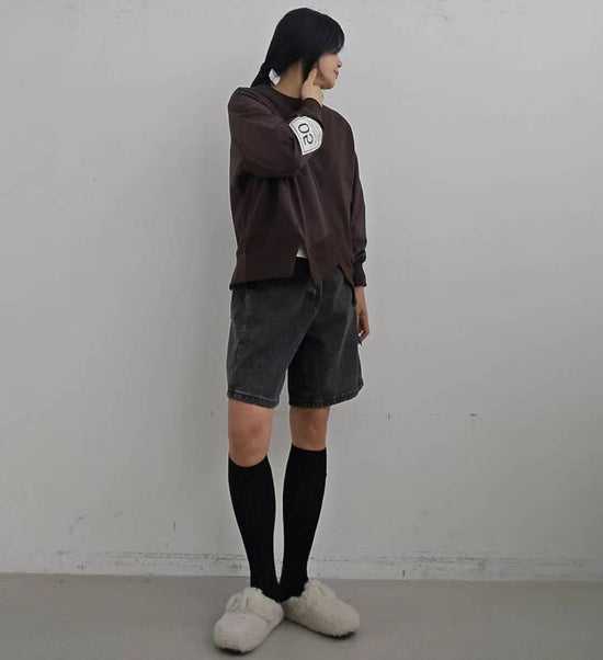 韓國直送Asymmetrical Chic Sweatshirt