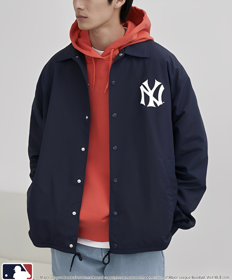 日本直送 MLB 別注Hanafuda Back Print Coach Jacket - HLY & CHOCCICO