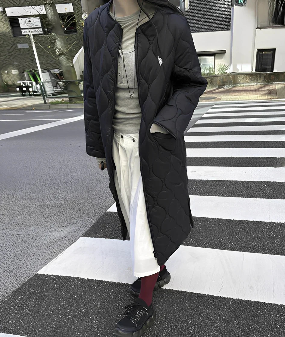 日本直送U.S. POLO ASSN. Nylon Quilted Long Coat - HLY & CHOCCICO