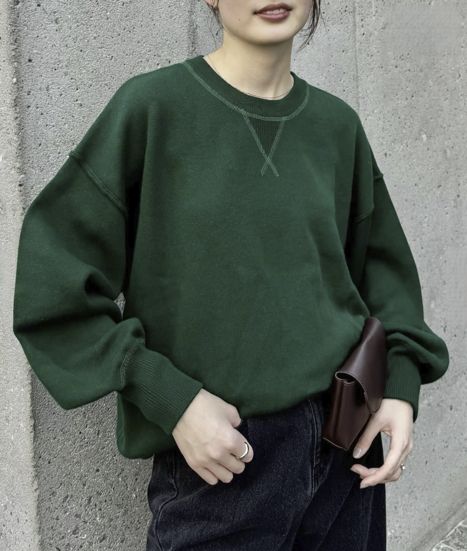 日本直送 Sweat-Like Volume Sleeve Knit - HLY & CHOCCICO