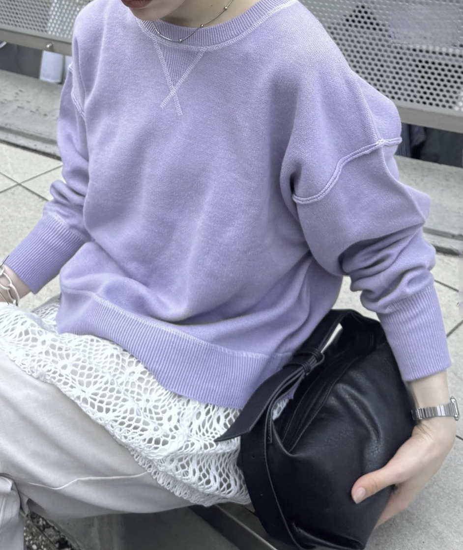 日本直送 Sweat-Like Volume Sleeve Knit - HLY & CHOCCICO