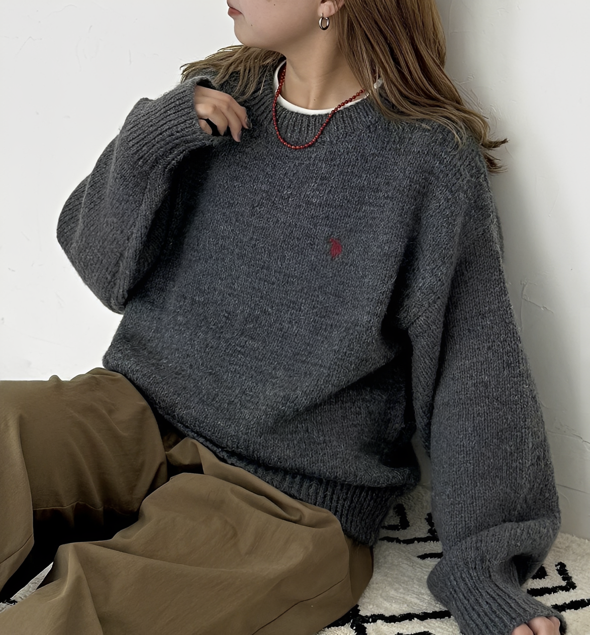 日本直送U.S. POLO ASSN. MIX Knit - HLY & CHOCCICO