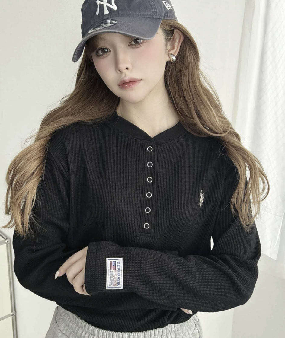 日本直送U.S.POLO ASSN. One-Point Embroidery Long Sleeve