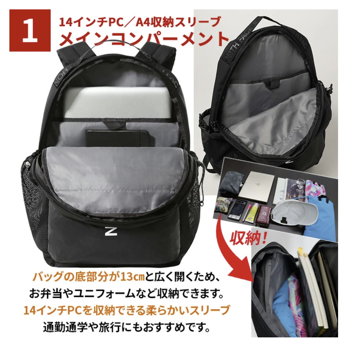 日本直送TNF Small Function Full Pocket Large 19L Backpack - HLY & CHOCCICO
