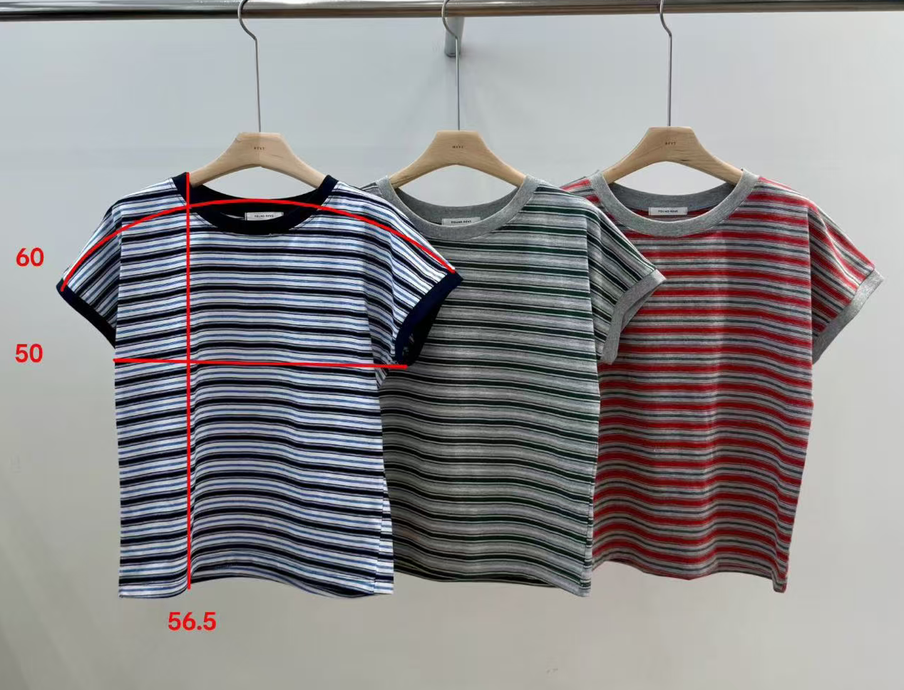 韓國直送Vibrant Stripe Tee / Shorts