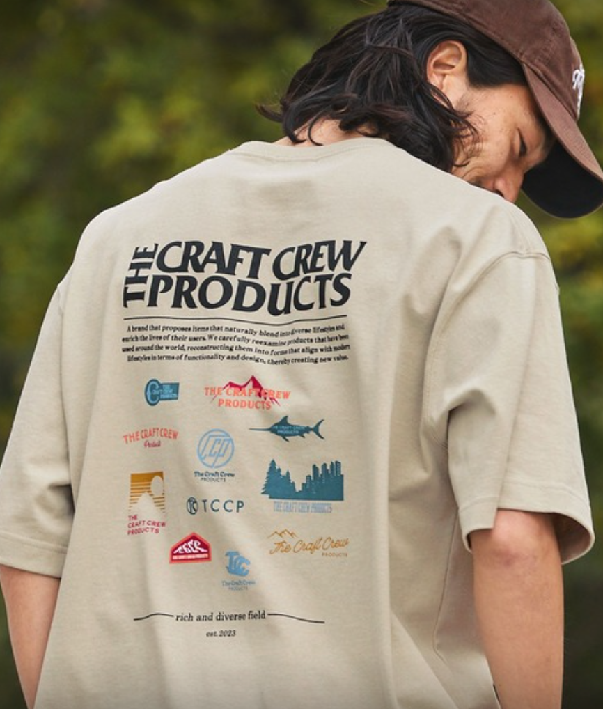 日本直送The Craft Crew Heavyweight Functional Fabric Big Silhouette Tee
