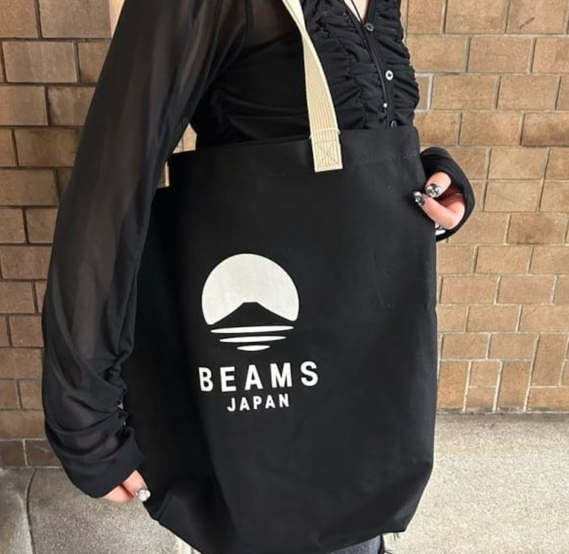 🌟售完即止🌟日本直送【別注】BEAMS JAPAN Logo Tote Bag