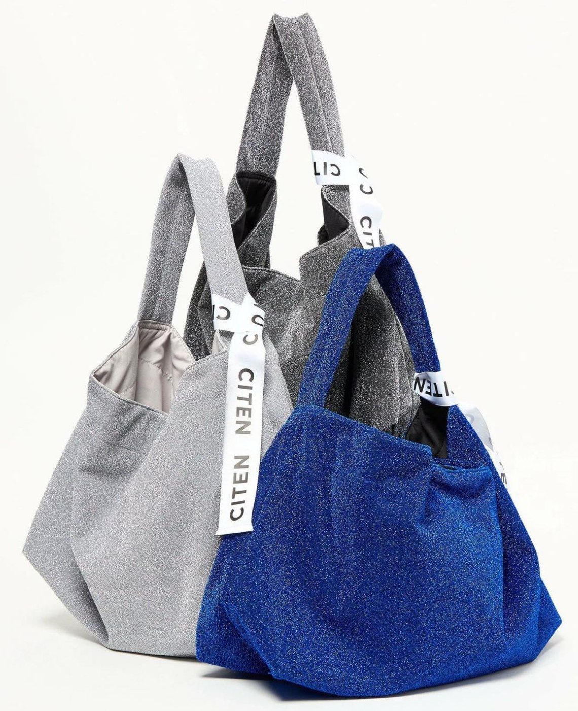 日本直送CITEN Metallic One-Handle Tote Bag