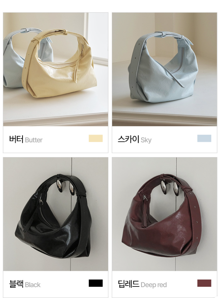 韓國直送Glossy Tote Soft Leather 2-way Bag