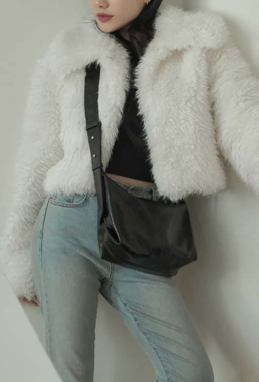 韓國直送Glossy Tote Soft Leather 2-way Bag