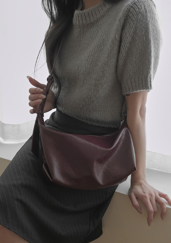 韓國直送Glossy Tote Soft Leather 2-way Bag