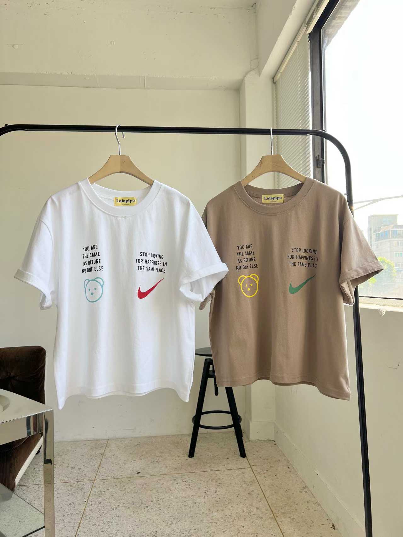 Korean Direct Shipping Chilling Bear Graphic Tee / Shorts