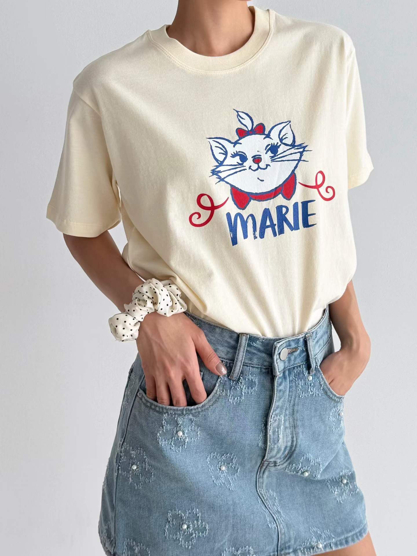 韓國直送Marie Character Tee