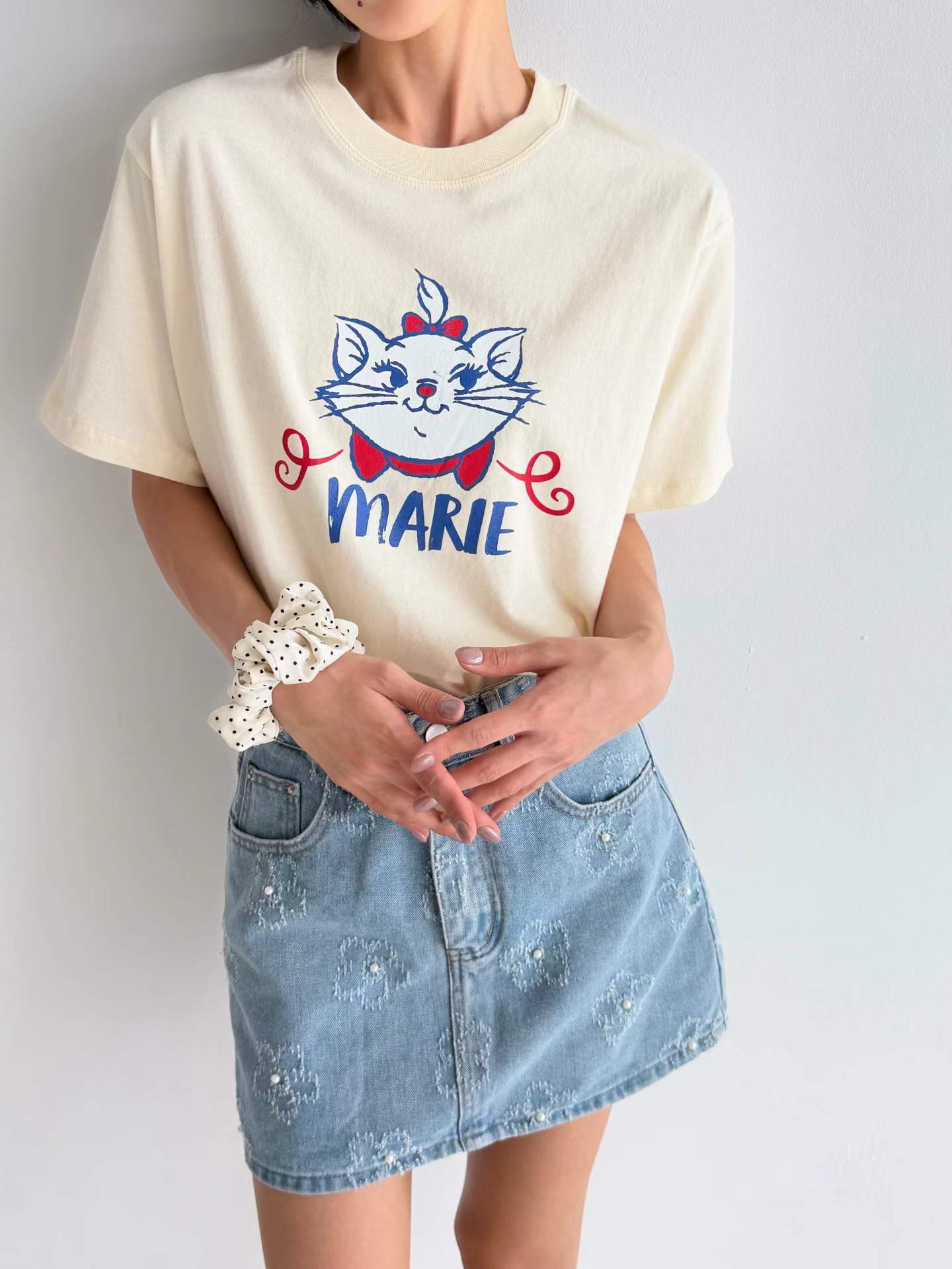 韓國直送Marie Character Tee