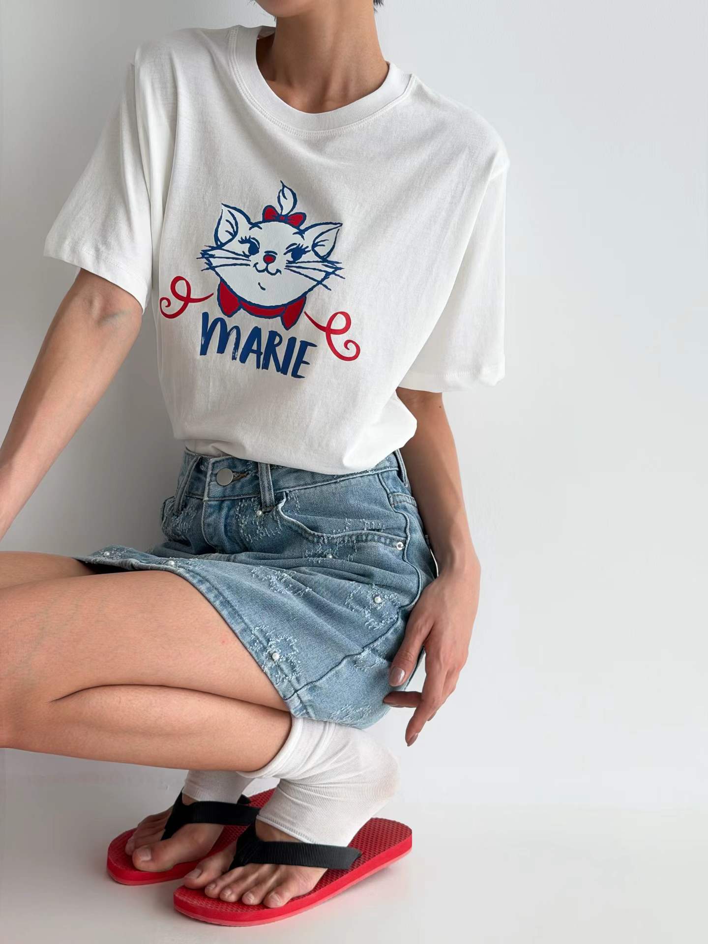 韓國直送Marie Character Tee