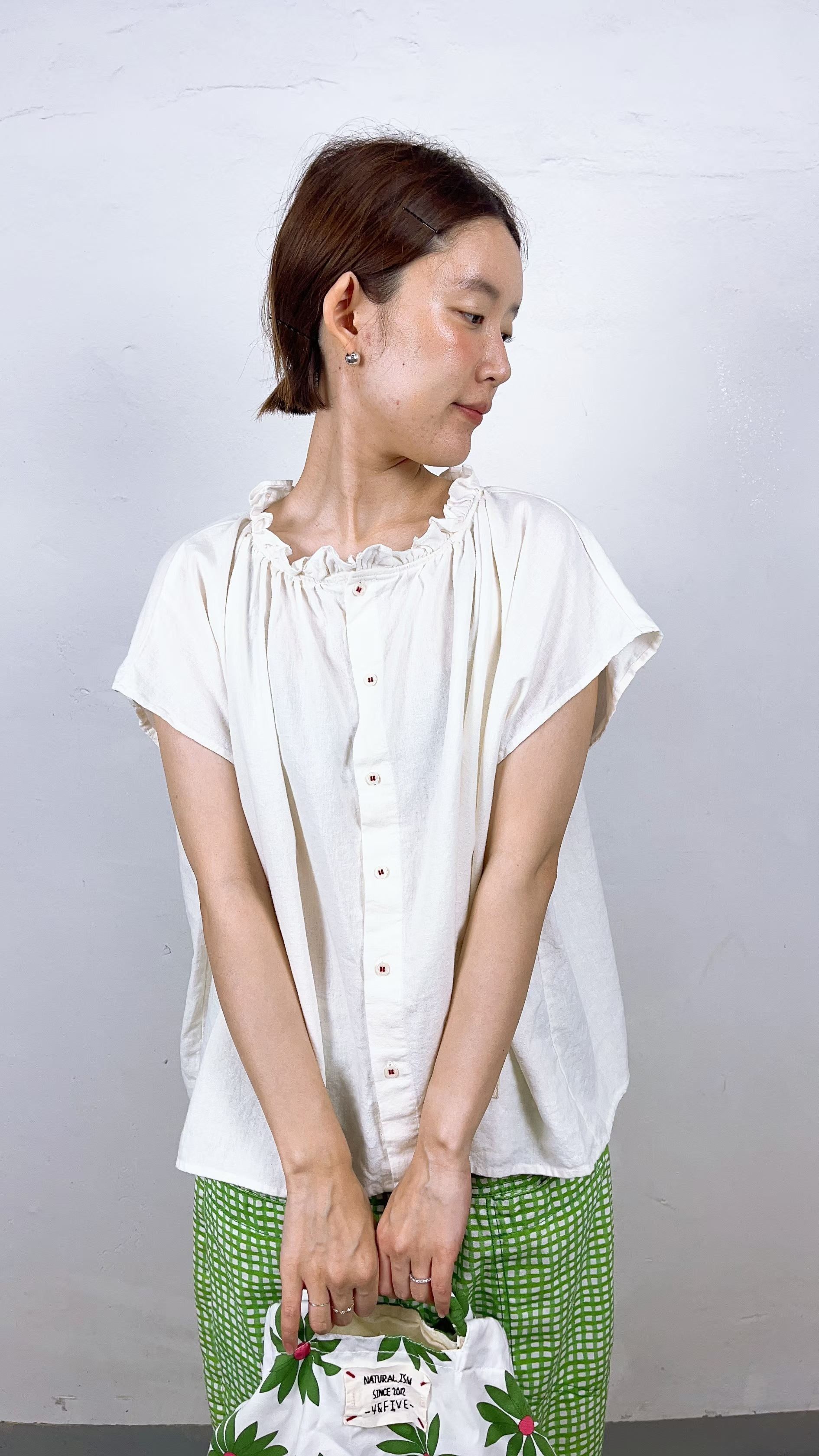 韓國直送Breeze Dual-Way Gathered Blouse Top / Pants