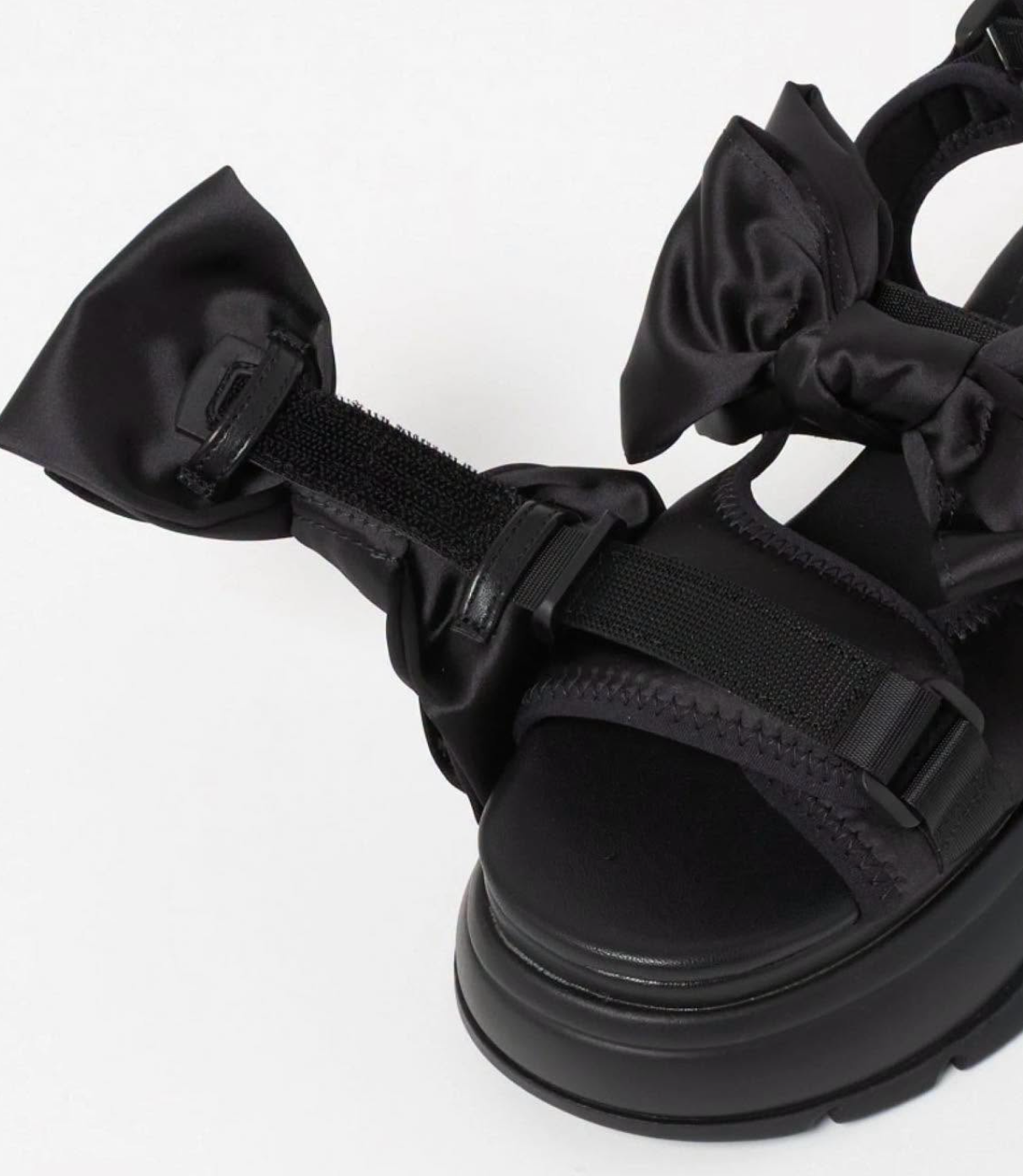Japan Direct SY UNITED ARROWS Big Ribbon Velcro Sandals