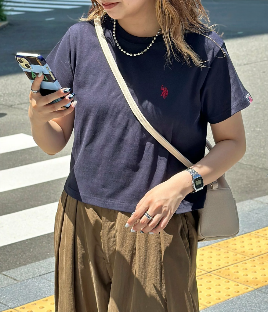 日本直送US Polo Cropped Tee