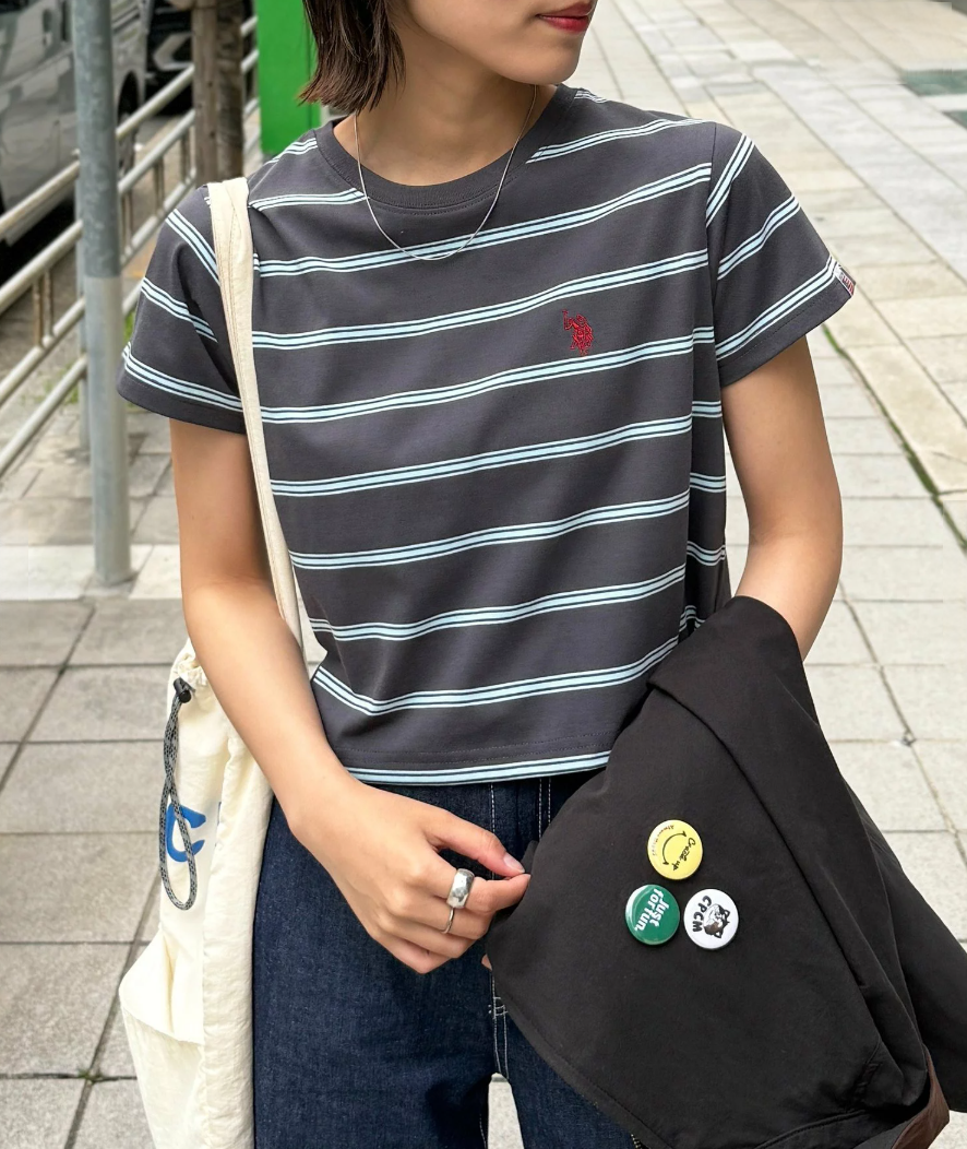 日本直送US Polo Cropped Tee