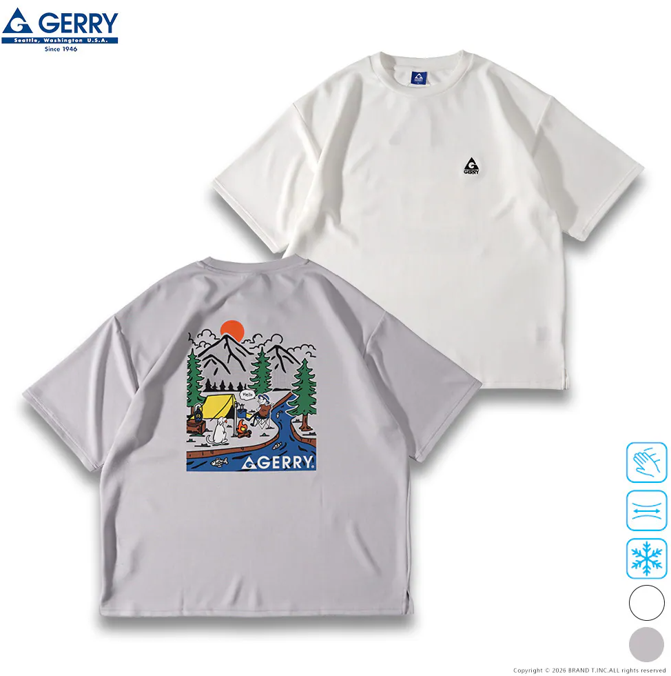 日本直送GERRY Assorted Cooling Ponte Tee (清涼觸感)