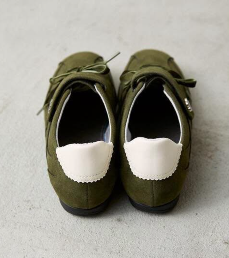 Direct from Japan: Mary Quant × Publux Faux Suede Velour Ribbon Velcro Sneakers
