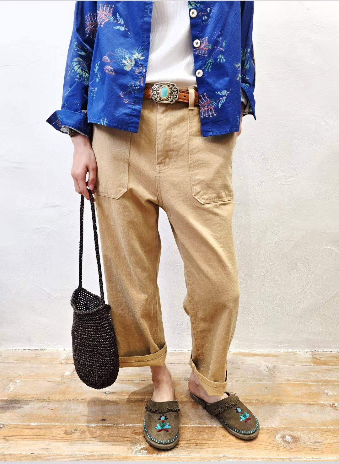 韓國直送Heritage Floral Elbow-Patch Shirt / Pants
