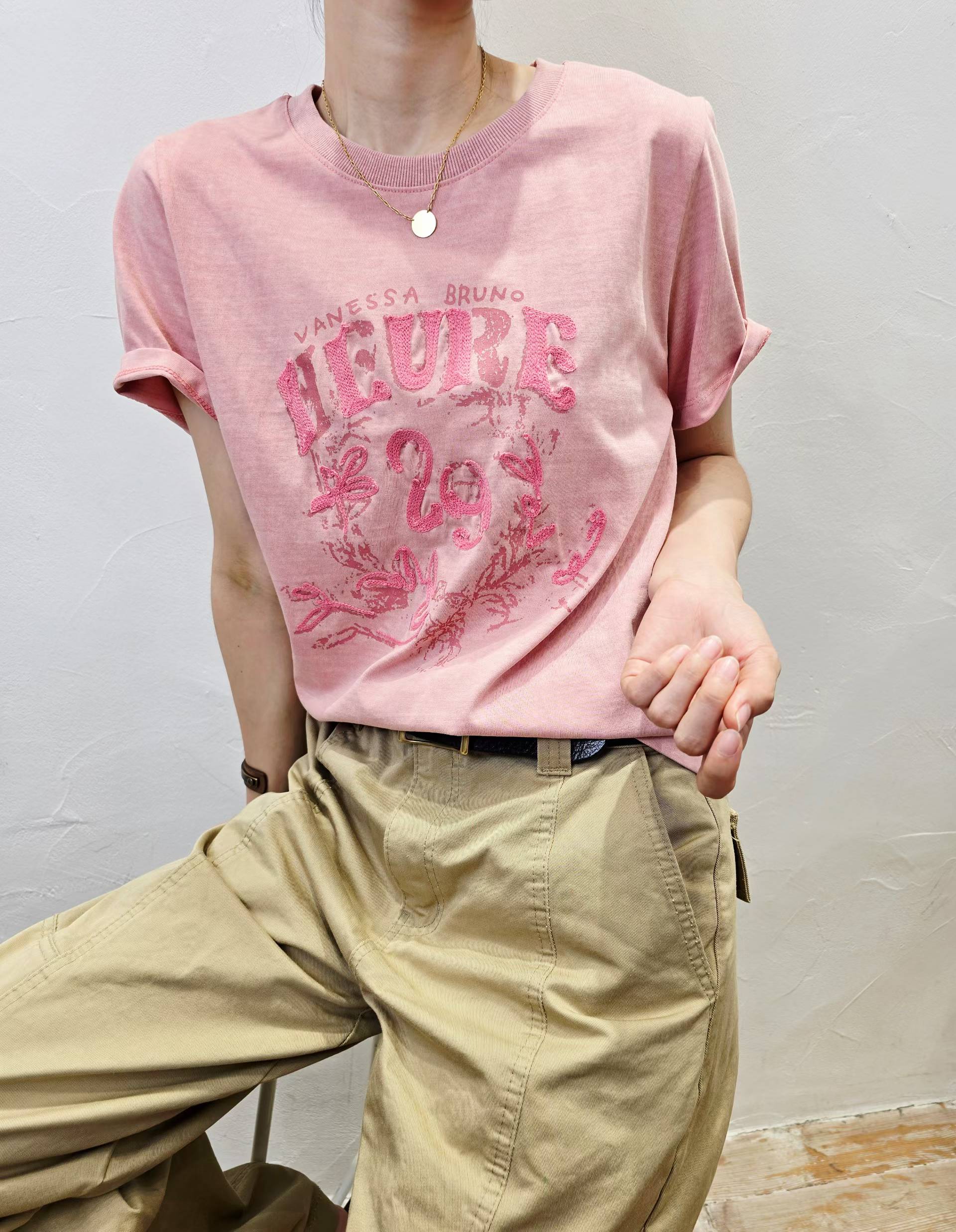 韓國直送Doodle Printed Vintage Tee