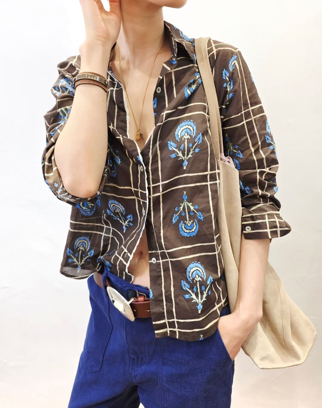韓國直送Antique Flora Shirt