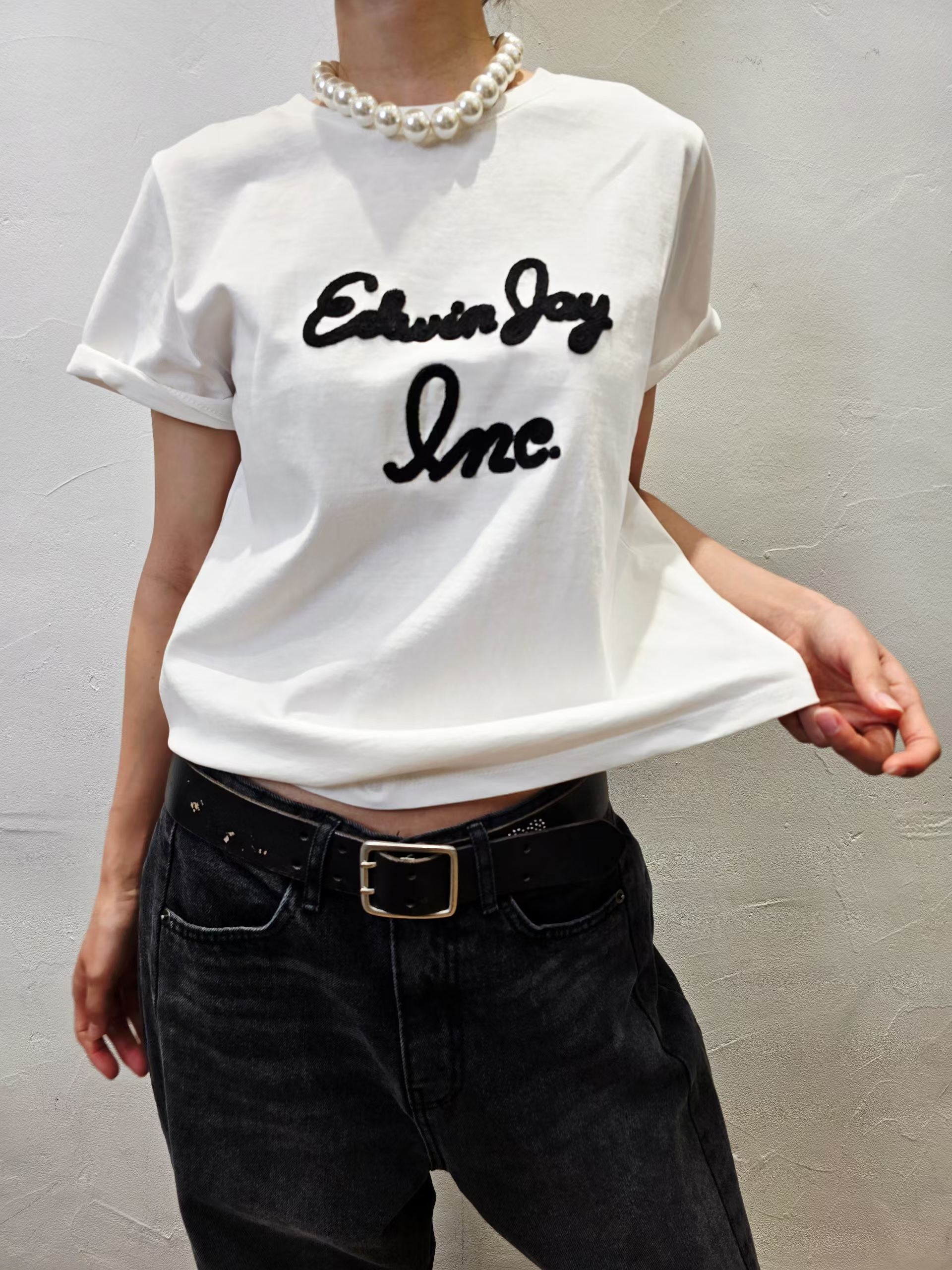 韓國直送Edwin Retro Script Tee