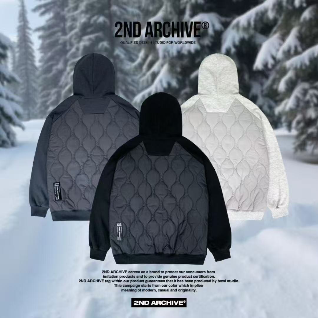 韓國直送2nd ARCHIVE Basic Padded Hoodie - HLY & CHOCCICO