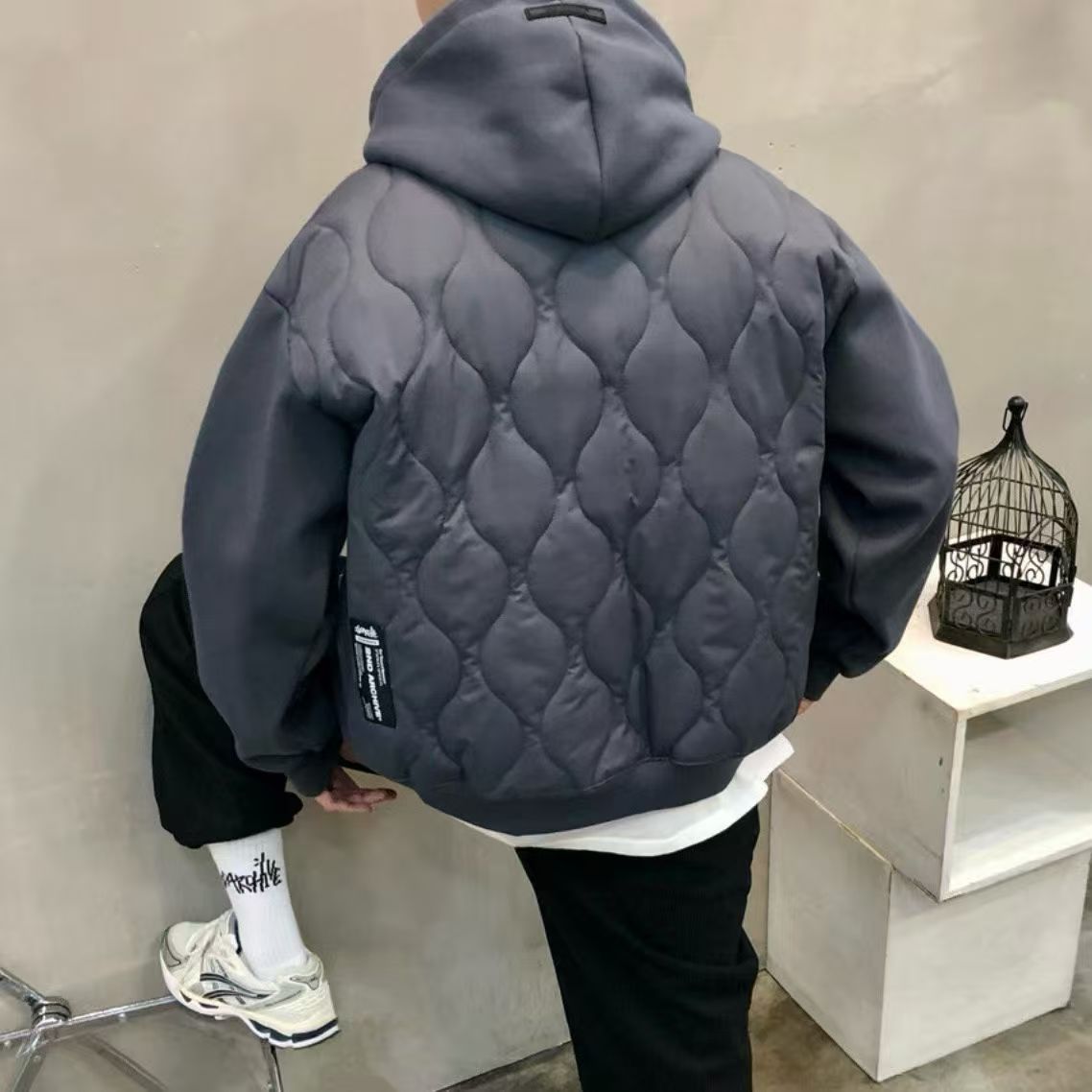 韓國直送2nd ARCHIVE Basic Padded Hoodie - HLY & CHOCCICO