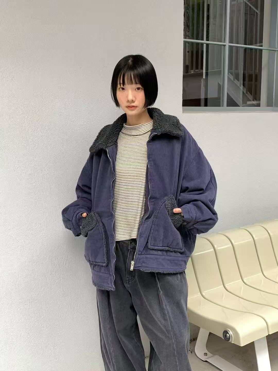 韓國直送Cozy Sherpa-Lined Jacket - HLY & CHOCCICO